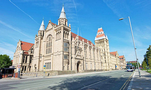 The University of Manchester building arch towers